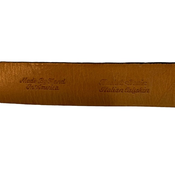 Martin Dingman Black Belt 40 Hand Made in America Basket Grain Italian Calfskin - Picture 4 of 11